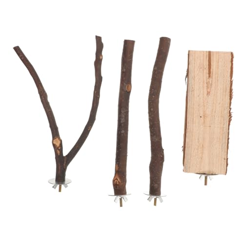 Abaodam Natürliche Holz Papageien Sitzstange Teiliges Set mit Plattform und AST Robustes Vogelspielzeug für Kleine bis Mittelgroße Vögel als Kletter und Ruheplatz im Käfig Abaodam Natürliche Holz Papageien Sitzstange Teiliges Set mit Plattform und AST Robustes Vogelspielzeug für Kleine bis Mittelgroße Vögel als Kletter und Ruheplatz im Käfig von Abaodam