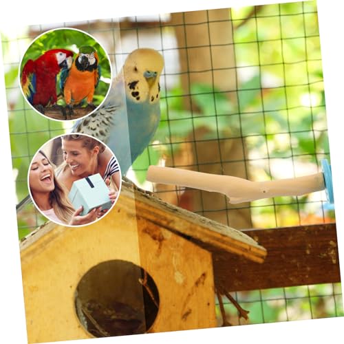 Abaodam Natürliche Holz Vogel Sitzstange für Wellensittiche und Papageien Stabiles Kauspielzeug und Krallenpflege Einfach zu Befestigen Vielseitig für Verschiedene Vogelkäfige Geeignet Abaodam Natürliche Holz Vogel Sitzstange für Wellensittiche und Papageien Stabiles Kauspielzeug und Krallenpflege Einfach zu Befestigen Vielseitig für Verschiedene Vogelkäfige Geeignet von Abaodam