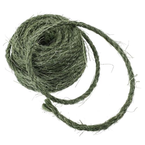 Abaodam Natürliches Sisal Seil Robust Verschleißfest Mehrzweck Kratzwelle für Katzenkratzbaum DIY Flexibles Starkes Katzenkratzstamm Zubehör für Katzen Kratzpappe und Möbelschutz von Abaodam