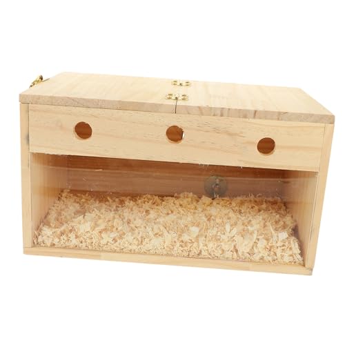Abaodam Nistkasten aus Holz für Wellensittiche Transparente Vogelzuchtbox für Nymphensittiche und Papageien Praktische und Einfach zu Reinigende Zuchtstation für Gesunde Brutstätten Abaodam Nistkasten aus Holz für Wellensittiche Transparente Vogelzuchtbox für Nymphensittiche und Papageien Praktische und Einfach zu Reinigende Zuchtstation für Gesunde Brutstätten von Abaodam
