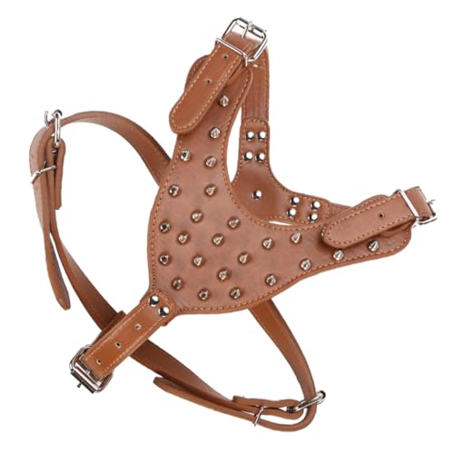 Abaodam Outdoor-Hundegeschirr mit Metallspikes, verschleißfest, Haustierweste für kleine und große Hunde, modisches Design für Spaziergänge, Training und Reisen, Haushalt, Welpenzubehör von Abaodam