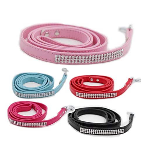 Abaodam PU Hundeleine mit Funkelndem für Katzen Verstellbare Trainingsleine für Joggen und Outdoor Aktivitäten für Kleine Abaodam PU Hundeleine mit Funkelndem für Katzen Verstellbare Trainingsleine für Joggen und Outdoor Aktivitäten für Kleine von Abaodam
