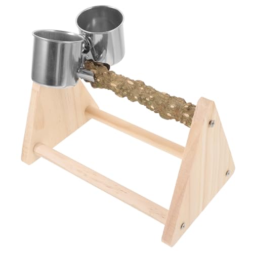 Abaodam Papagei Trainingsstand aus Holz Sicherer Vogelständer für Futter für Wellensittiche und Andere Kleine Vögel eine Freundliche Umgebung Abaodam Papagei Trainingsstand aus Holz Sicherer Vogelständer für Futter für Wellensittiche und Andere Kleine Vögel eine Freundliche Umgebung von Abaodam