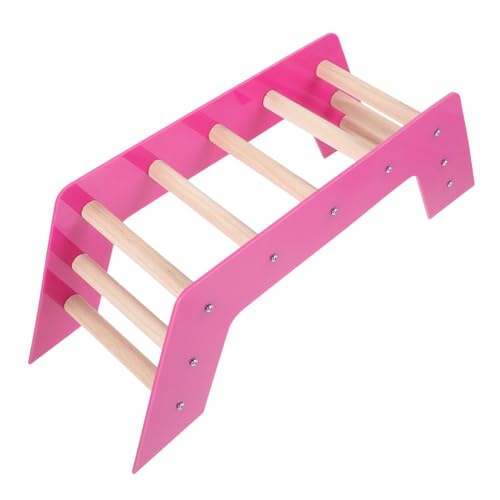 Abaodam Papageien -Foliespielzeug Sitzstange für Vögel Leiter für Sittiche Papageienleiter Klettern Vogelspielzeug Vogel stehendes Kletterspielzeug Papagei Leiter Acryl Violett von Abaodam