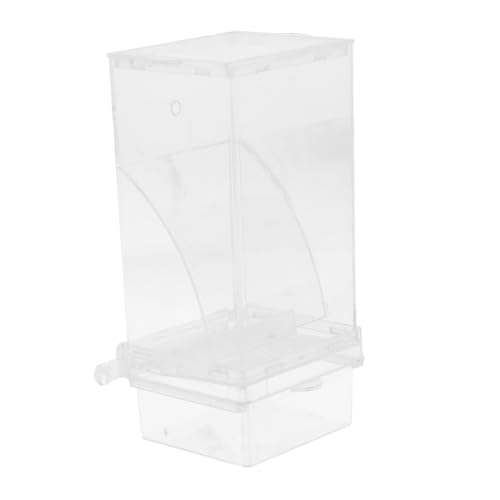 Abaodam Automatischer Vogelfutterspender für Sittiche und Papageien Transparenter Futter und Wasserspender Hängend aus Sicheren Materialien No Spill Design für Saubere Fütterung Abaodam Automatischer Vogelfutterspender für Sittiche und Papageien Transparenter Futter und Wasserspender Hängend aus Sicheren Materialien No Spill Design für Saubere Fütterung von Abaodam