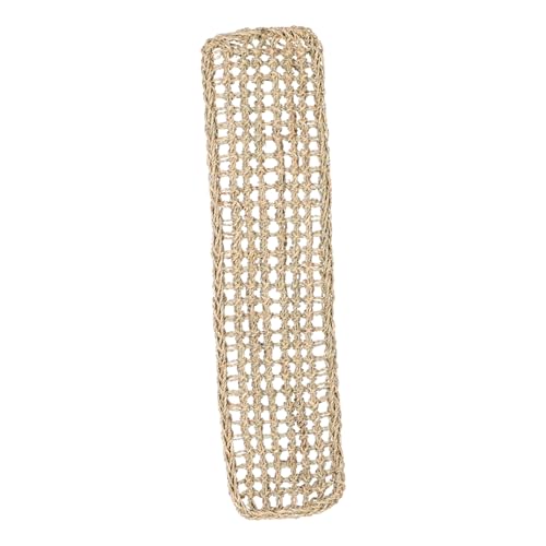 Abaodam Papageien Hängematte aus Seegras und Rattan Multifunktionale Schaukel für Kau und Spielvergnügen für Papageien und Andere Kleintiere von Abaodam