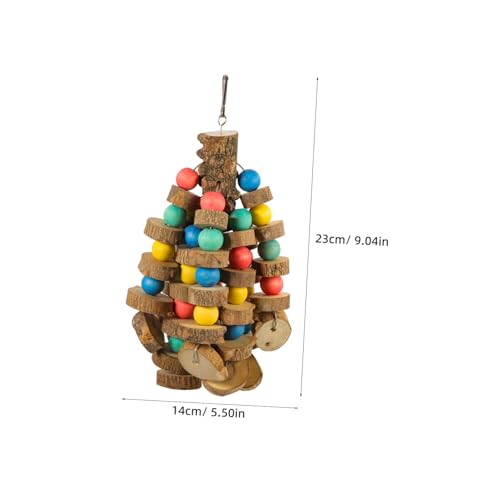 Abaodam Holzspielzeug Für Papageien Vogelkäfig Hängendes Kauspielzeug Mehrfarbiges Design Vogel Kauspielzeug Für Papageien Und Große Vögel Vogelbedarf Spielzeug Für Mittelgroße von Abaodam