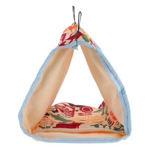 Abaodam Papageienhängematte Vogel-warmnest Vogel-hängemattenbett Vogel-schlafnest Für Papageien Und Vögel Im Käfig Platzsparendes Schlaf Und Ruhebett von Abaodam