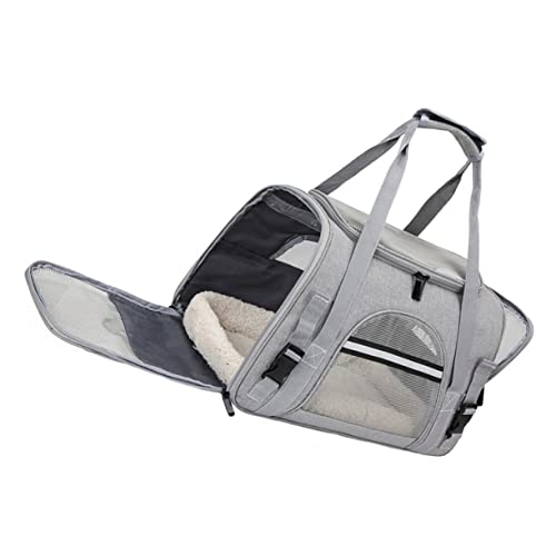 Abaodam Pet Carrier Rucksack für Hunde und Katzen Atmungsaktive Faltbare Tragetasche mit Verstellbarem Schultergurt für Reisen im Auto oder Zug von Abaodam