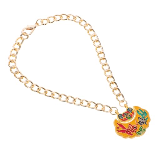 Abaodam Pet Metall Lock -anhänger Neujahrs -haustierschmuck Hundeanhänger Für Halsband Kragen Halskette Anhänger Für Katzenhalsbänder Langlebigkeitsschloss -charmeschmuck Katzenkette von Abaodam