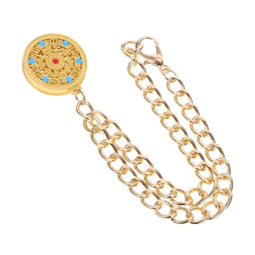 Abaodam Pet Metall Lock -anhänger Urlaub Halskette Neujahrs -haustierschmuck Langlebigkeitsverriegelungshalskette Haustierzubehör Chinesischer Glücksanhänger Neujahr Hundekette Golden von Abaodam