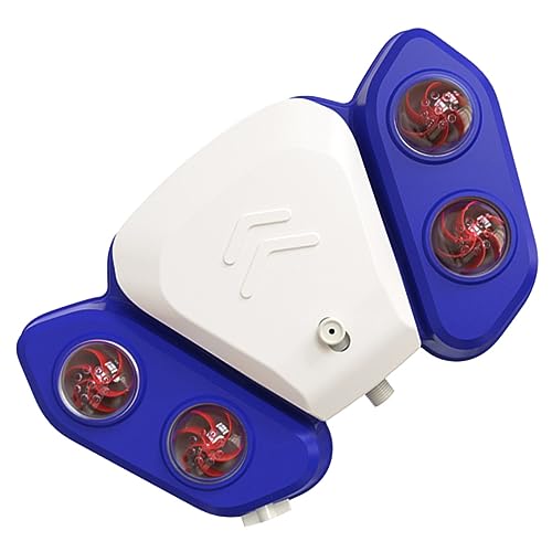Abaodam Haustier Automatisches Sprinklerspielzeug Wasserbrunnen Für Hunde Duschspielzeug Aus Robustem Abs Material Vielseitig Einsetzbar Für Spielen Und Trinken Blau von Abaodam