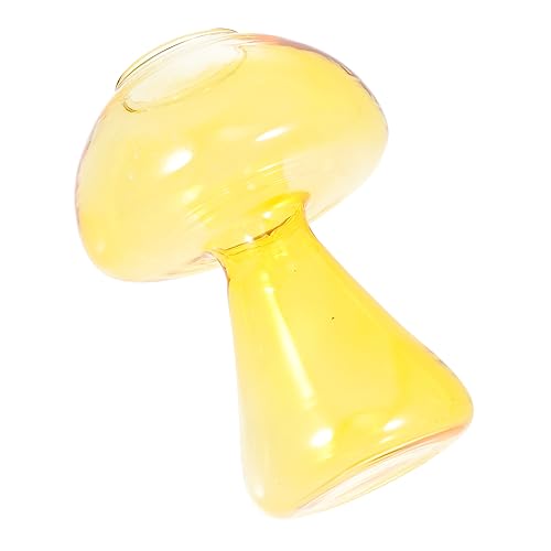 Abaodam Pilzglasvase Transparent Glas Blumenvase Dekoration Home Vase Crafts Stil Langlebig Für Zuhause Büro Innendekoration von Abaodam