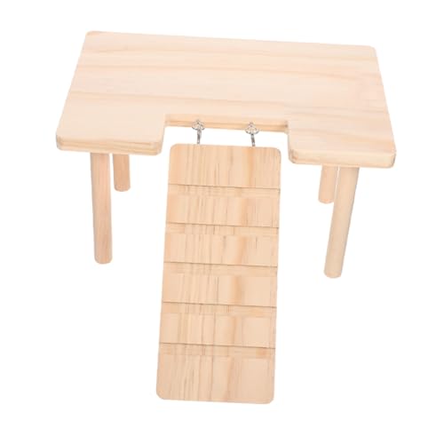 Abaodam Kleintierversteck Aus Holz Hamsterkäfig-zubehör Erhöhter Dachboden von Abaodam