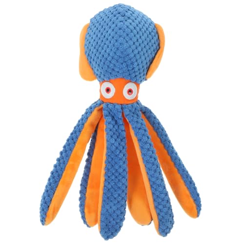 Abaodam Plüsch Kauspielzeug für Kleine Hunde Quietschendes Interaktives Octopus zur Zahnpflege Robustes Sicheres Hundespielzeug zur Beschäftigung und Zahnreinigung von Abaodam