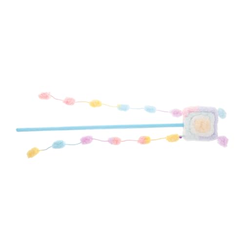 Abaodam Katzenangel Spielzeug Aus Weichem Plüsch Interaktives Lollipop Katzenspielzeug Für Drinnen Zum Kratzen Beißen Und Spielen Stylischen Macaron-Farben Für Aktive Katzen von Abaodam
