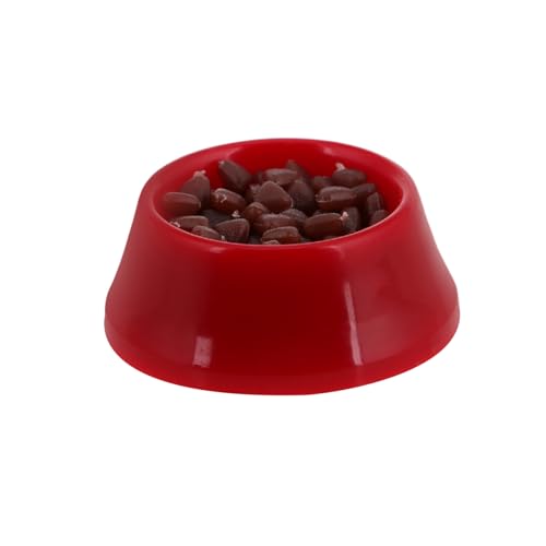 Abaodam Puppenhaus Hundefutter Zubehör Miniatur Hund Futternäpfe Winzige Tierfutter Geschirr Spielen Puppenhaus Haustierfutter Pretend Play Pet Food Bowls für Puppenhaus Haustier Fütterung von Abaodam