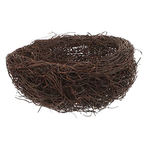 Abaodam Rattan Vogel Nest Handgefertigte Deko für Garten Fotografie Simuliertes Vogelnest für Hochzeiten Ostern Vogelunterkünfte Durchmesser Abaodam Rattan Vogel Nest Handgefertigte Deko für Garten Fotografie Simuliertes Vogelnest für Hochzeiten Ostern Vogelunterkünfte Durchmesser von Abaodam