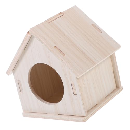 Abaodam Rattenversteck Aus Holz Weiches Tier Ministall Hamsterversteck Hamstergehege Kleines Nest Hamsterbett Versteck Eichhörnchen Meerschweinchenverstecke Hamsterdekorationen von Abaodam