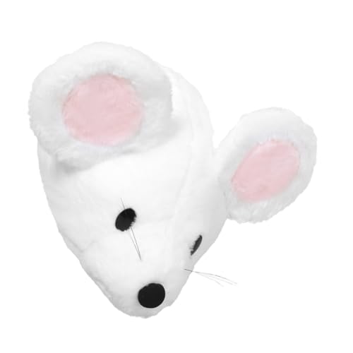 Abaodam Realistische Spielzeugmaus Plüschspielzeug für Events plüsch Hamster ausgestopfter Hamster Figur realistische Kleintier-Aktivitätsspielzeug Weiß von Abaodam