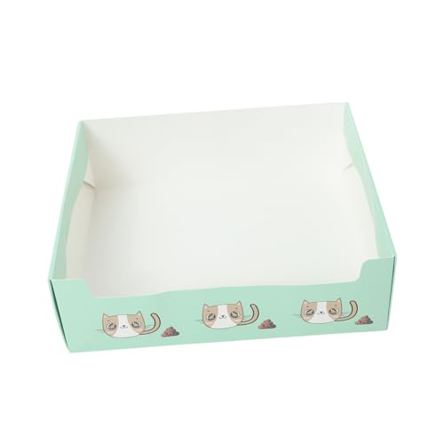 Abaodam Reise-Klo Faltbare Katzentoilette Kleine Haustiere Kätzchen Einweg Katzentoilette Tabletts Tragbare Katzentoilette für Reisen Kleine Haustiere von Abaodam