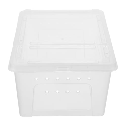 Abaodam Reptilien Fütterungsbox Transparente Kunststoff Zuchtbox für Spinnen Skorpione Geckos und Schildkröten Multifunktionale Haustierunterkunft mit Einfachem Zugang und Pflegeleichte Abaodam Reptilien Fütterungsbox Transparente Kunststoff Zuchtbox für Spinnen Skorpione Geckos und Schildkröten Multifunktionale Haustierunterkunft mit Einfachem Zugang und Pflegeleichte von Abaodam