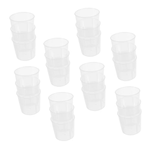 Abaodam Reptilien-Futterbecher mit, Mehrzweck-Messschalen für genaue Futter- und Wasserportionen für Eidechsen und Krabbeltiere, 100 Stück von Abaodam