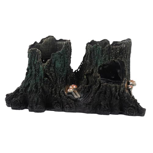 Abaodam Reptilien Versteck Höhle Resin Baumstamm Terrarium Dekoration Kleintier Unterschlupf für Eidechsen Geckos Schildkröten Terrarien Zubehör Abaodam Reptilien Versteck Höhle Resin Baumstamm Terrarium Dekoration Kleintier Unterschlupf für Eidechsen Geckos Schildkröten Terrarien Zubehör von Abaodam