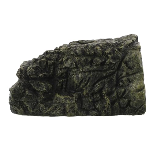Abaodam Reptilien Versteck Höhle mit Sonnenplattform Multifunktionales Wasseraquarium Deko Zubehör für Schildkröten Echsen Sicheres Versteck und Kletterfelsen für Terrarien von Abaodam