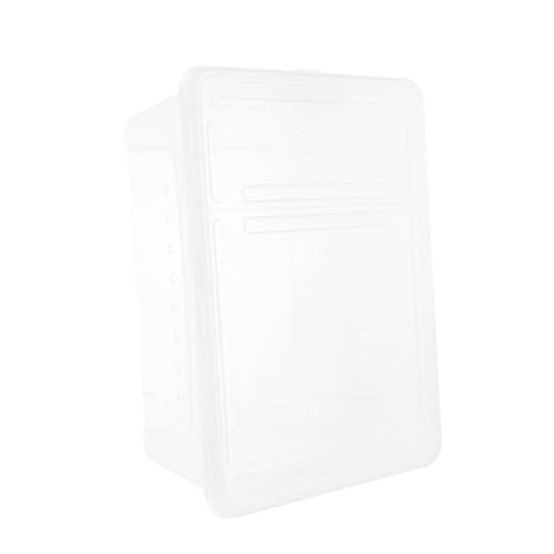 Abaodam Reptilien Zuchtbox aus Kunststoff Terrarium für Spinnen Skorpione Schlangen und Geckos Hochtransparente und Pflegeleichte Tierunterkunft mit Sicherem Deckel Abaodam Reptilien Zuchtbox aus Kunststoff Terrarium für Spinnen Skorpione Schlangen und Geckos Hochtransparente und Pflegeleichte Tierunterkunft mit Sicherem Deckel von Abaodam