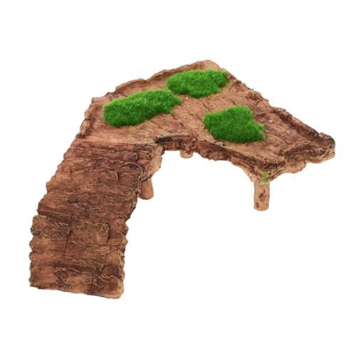 Abaodam Resin Schildkrötenplattform und Langlebig Kletterterrasse mit Geneigter Rampe für Kleine Reptilien Aquarium und Terrarien Dekoration Geeignet als Schildkröten und Bartagamen von Abaodam