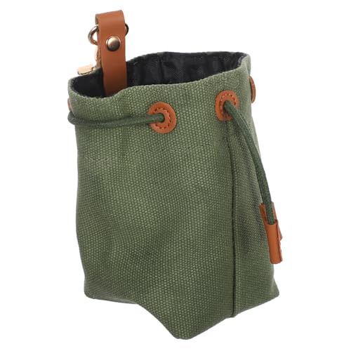 Abaodam Robuster Canvas Leckerli Beutel mit Großem Öffnungsdesign Tragbare Futteraufbewahrungstasche für Hunde für Training Reisen und Outdoor Praktische Snacktasche für Haustiere von Abaodam