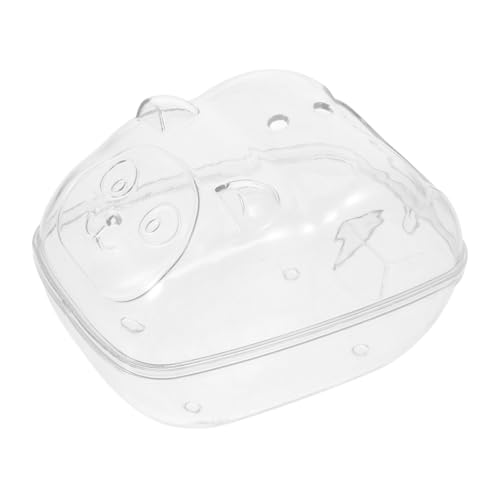 Abaodam Rosa Sandbadhamster Hamster Bett Hamster Toilette Nager Sandbad Sandbadbehälter für Hamster Kleintier Badezimmer Gräbils Sandbad Hamsterbad Hamsterschale Abs Transparent von Abaodam