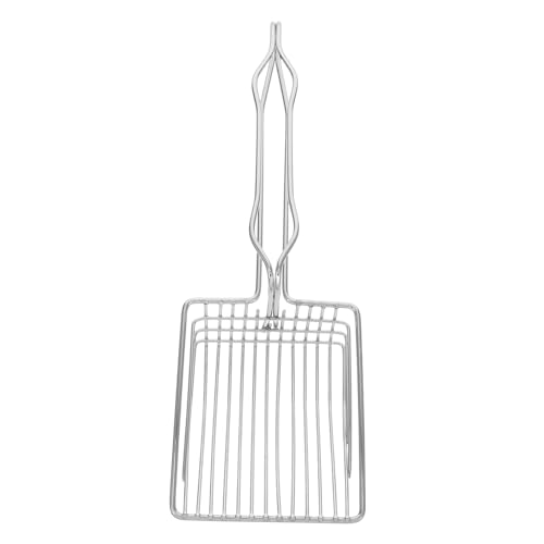 Abaodam Schaufel Für Katzenstreu Metal Pooper Scooper Streuschaufel Halter Katzenkotschaufel Streuschaufel Aus Edelstahl Pooper Scooper Katze Wurfsieb Müllschaufel Rostfreier Stahl Silver von Abaodam