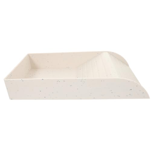 Abaodam Schildkröten Futterschale mit Rampe Multifunktionale Plastik Wasserschale für Terrarien Aquarium Dekoration und Sonnenplattform Granitfarbe von Abaodam