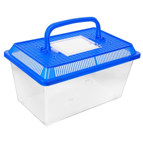 Abaodam Schildkröten Tank mit Plattform Transparente Transportbox für Haustiere für Schildkröten und Kleine Tiere mit Sicherer Sonnenplattform und Hoher Tragfähigkeit von Abaodam