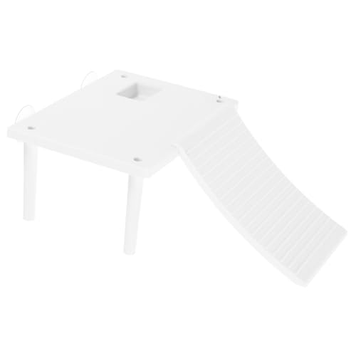 Abaodam Schildkröten-terrasse Landschaft Dock Für Schildkröten Verbesserung des Lebensraums Ornament Aufstieg Klettern Verstecken Lebensraum Wasserschildkröten Besonderheit Abs Weiß von Abaodam