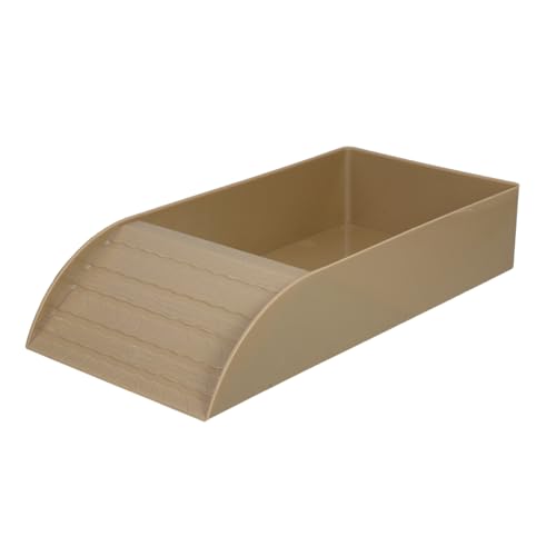 Abaodam Schildkrötenbadewanne Kletterrampe Für Reptilien Turtle Habitat Accessoires Lebensraumplattform Für Schildkröten Reptilienwasserbecken Lebensraum Für Reptilienbecken Coffee Plastik von Abaodam