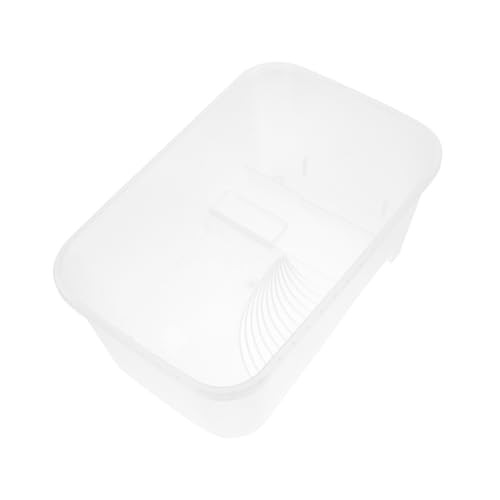 Abaodam Schildkrötenbecken Haustier Panzer klein Aquarium aquarien Zuchtbox für Wassertiere Reptilienterrarium Reptilienbecken aus Kunststoff Tank für Schildkröte Plastik Transparent von Abaodam