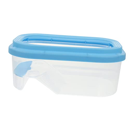 Abaodam Schildkrötenpanzer mit Trocknungstisch kleines Schildkrötenbecken Tank Haustier für Aquarium aquarien Schildkröten-Terrarium aus Kunststoff Indoor-Schildkrötenbecken Plastik Blue von Abaodam