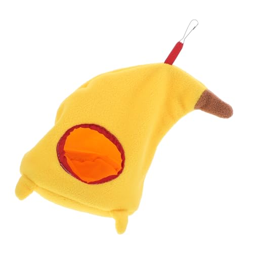Abaodam Schlafsack Vogelnest Hamsterzubehör Für Käfige Frettchen-hängematte Für Käfig Kleinstierträger Kleiner Haustierträger Für Zwerghamster Yellow Dickes Vlies von Abaodam