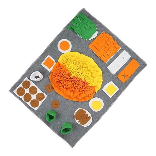 Abaodam Schnüffelmatte für Haustiere, langsam, schnelle Anreicherung, Schnüffelmatte, Hunde für Snoops, Duft, Haustierschnüffelmatte, Haustier-Geruchsmatte, Flanell, bunt von Abaodam