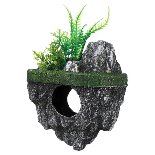 Abaodam Schwimmende Stein Dekoration für Aquarium aus robustem Harz fischsicher innovatives Design einfach zu reinigen als Versteck und Terrarien Deko für Aquarien und Gartenteiche von Abaodam