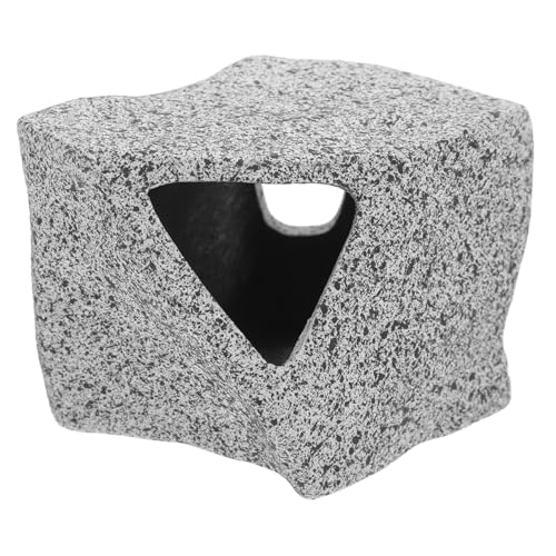 Abaodam Shrimp House Cichlid Escape Tank Aquarium Höhle Garnelen Verstecken Sich Dekorationsversteck Für Aquarien Aquarium Landschaftsgestaltung Dekoration Ton Dark Grey von Abaodam