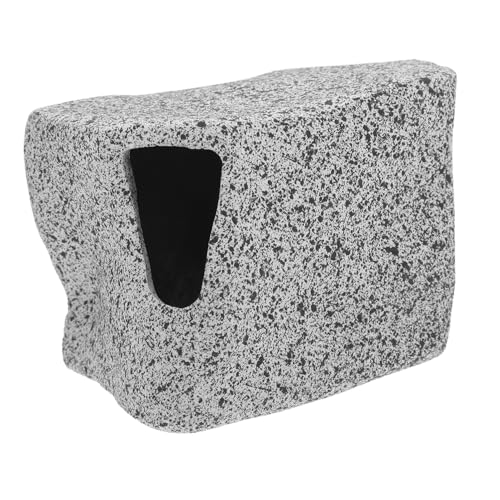 Abaodam Shrimp House Cichlid Escape Tank Unterstand Für Fischbecken Tier Verstecken Sich Aquarium Landschaftsgestaltung Dekoration Dekorationsversteck Für Aquarien Ton Dark Grey von Abaodam