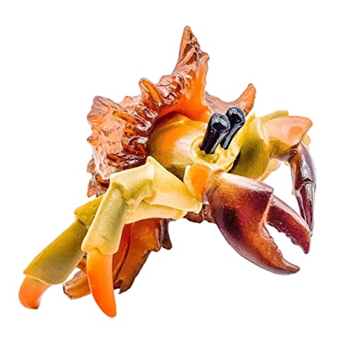 Abaodam Simulation Einsiedler Krebse 3D Einsiedlerkrebs Spielset Spielzeug Für Meerestiere Krabbenstatuen Künstliche Krebsfigur Einsiedlerkrebs-Modell Tiermodell Foto Kind Plastik Geschenk von Abaodam