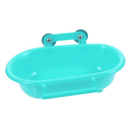 Abaodam Sittichbadewanne aus Material Hängende Vogelbadewanne für Käfige Praktisch und Langlebig für Papageien und Kleine Vögel Einfach zu Reinigen und Sicher von Abaodam