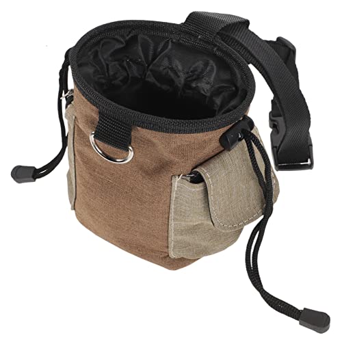 Abaodam Snackpaket Für Haustiere Trainingstasche Behandeln Tasche Für Hundeleckereien Hundetaschen Ausbildung Abfall Leckerlis Für Das Hundetraining Snack-Tasche Oxford-Stoff Light Brown von Abaodam