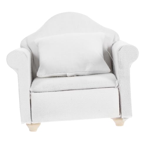 Abaodam Sofa für kleine Haustiere Chinchilla Tier interessantes Chinchillaspielzeug Hamsterbett schmücken Verschleißfestes Chinchilla- Haustier-Sofa Stoff Weiß von Abaodam