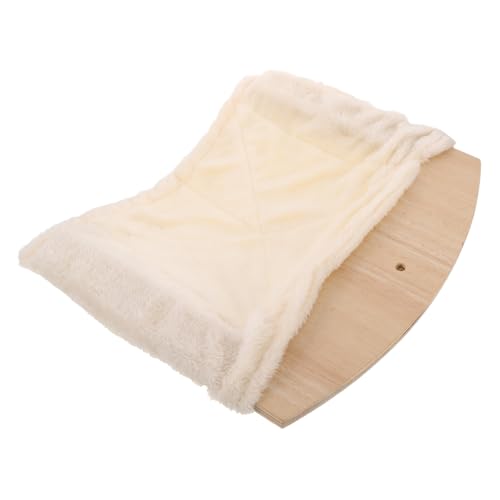 Abaodam Solides Holz Katzenhängematten Regal mit Sicherem Kletterdesign Wandmontiertes Katzenbett und Kratzbrett für Kätzchen Haustiere Gemütlicher Fensterplatz zum Schlafen und Beobachten von Abaodam